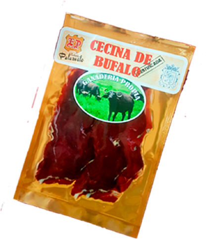 Cecina de Búfalo certificada. Embutidos Palazuelo.